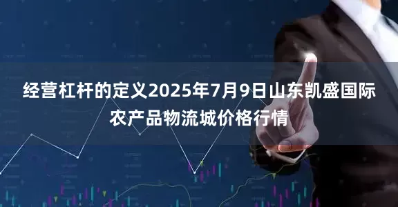 经营杠杆的定义2025年7月9日山东凯盛国际农产品物流城价格行情